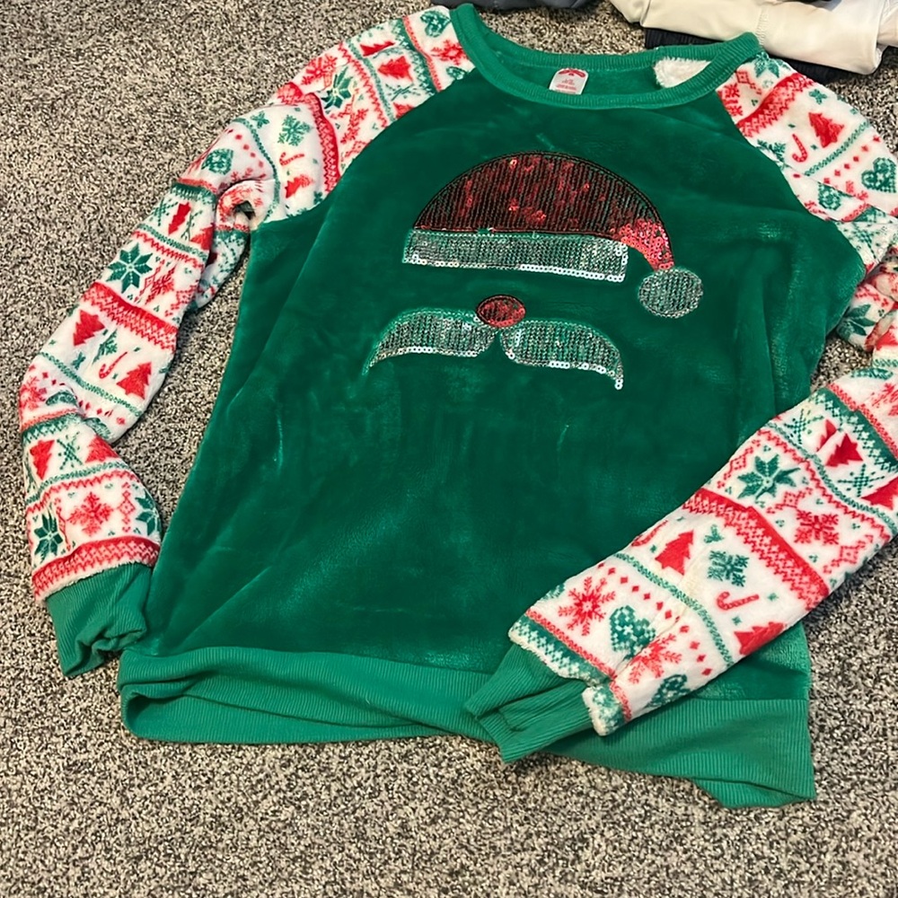Kids large, Ugly christmas sweater, fluffy